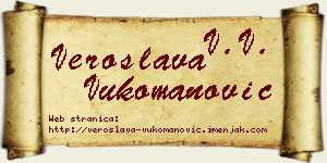 Veroslava Vukomanović vizit kartica